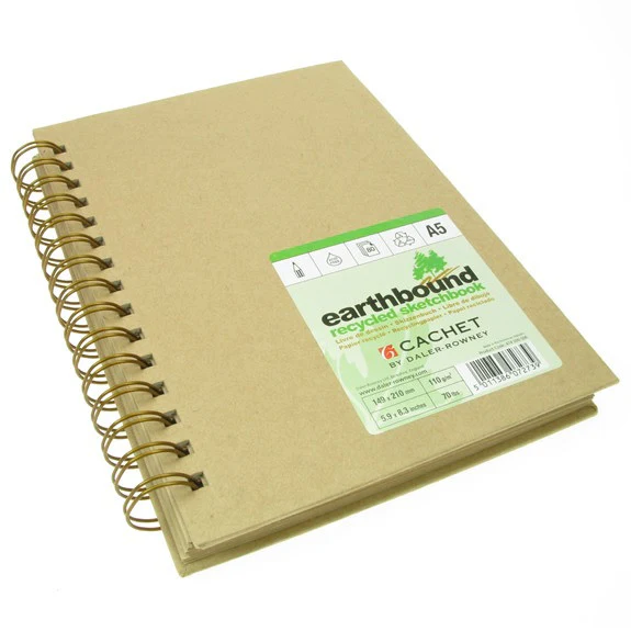 Daler Rowney Earthbound Recycled Sketchbook Wirebound - Image 2