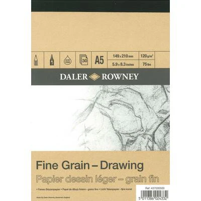 Fine Grain Drawing Pad Cartridge Paper A5 120gsm - Image 2