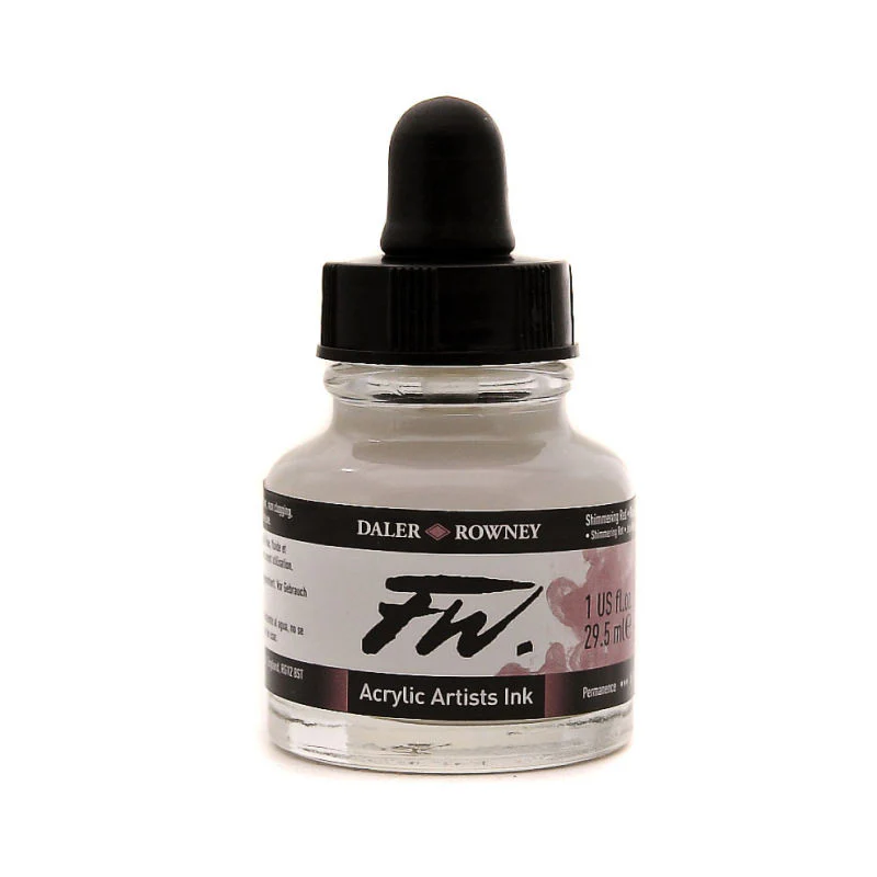 FW Acrylic Artists Ink 29.5ml Shimmering Red