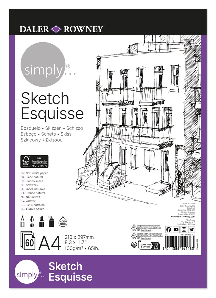 Simply Sketch Pad A4