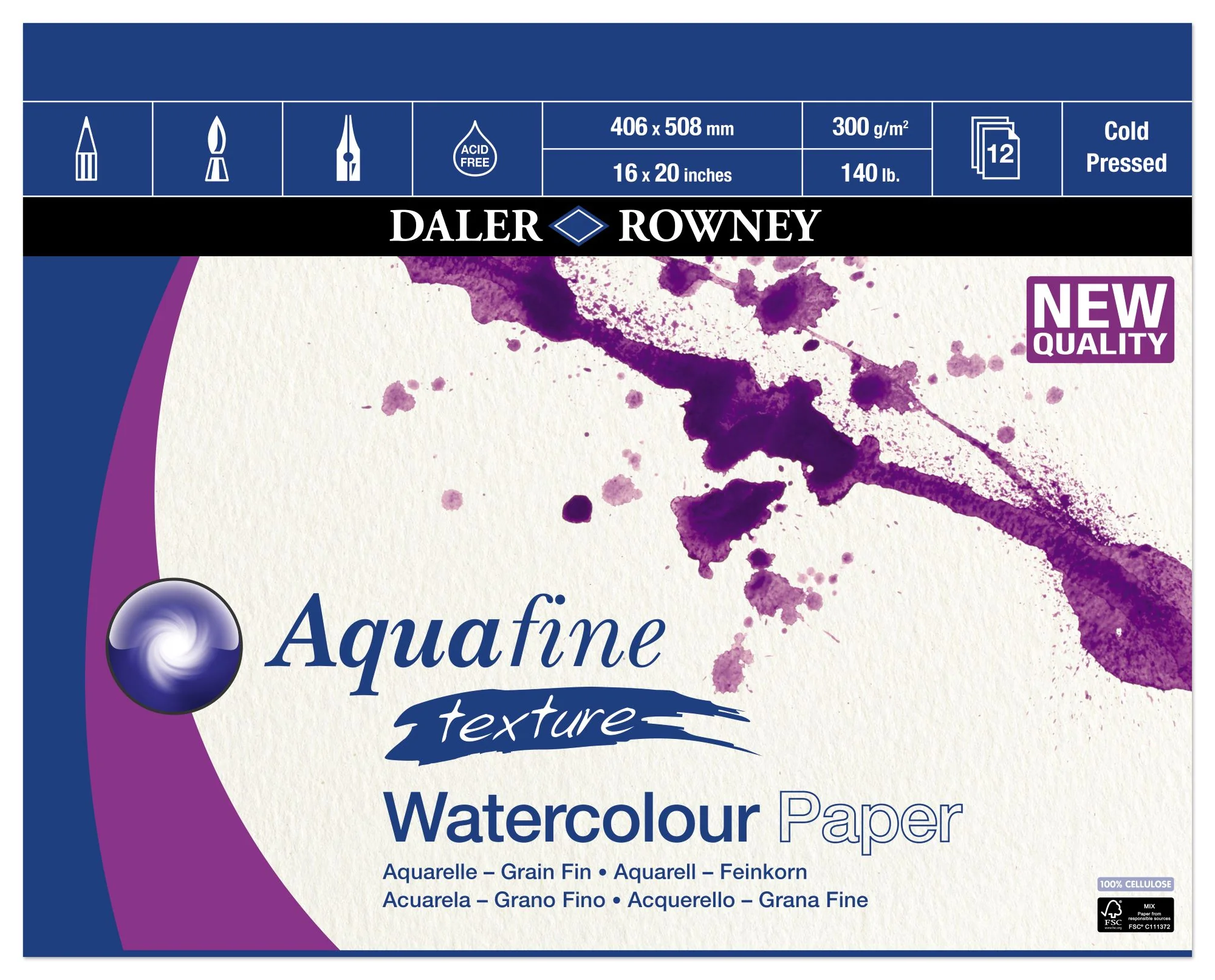 Daler Rowney Aquafine Watercolour Pad - Image 3