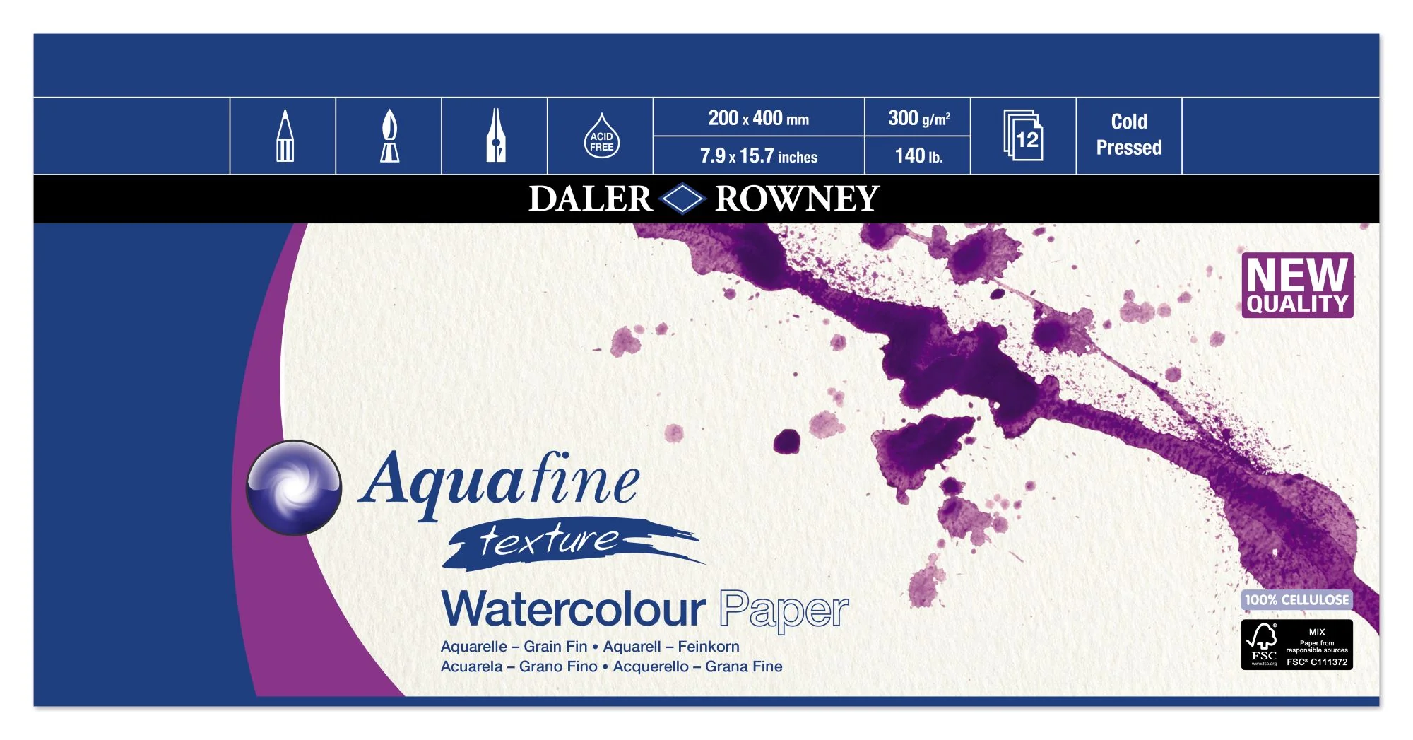 Daler Rowney Aquafine Watercolour Pad - Image 6