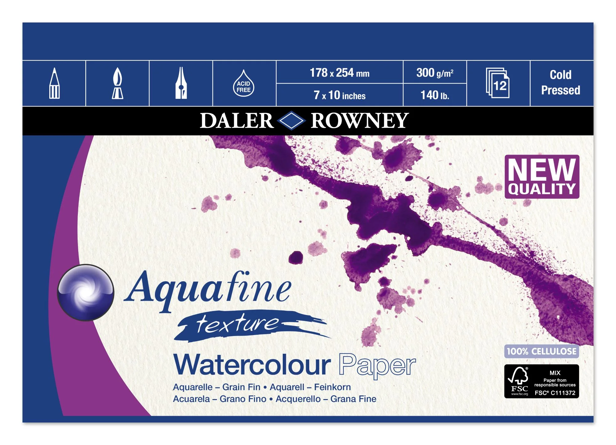 Daler Rowney Aquafine Watercolour Pad - Image 7