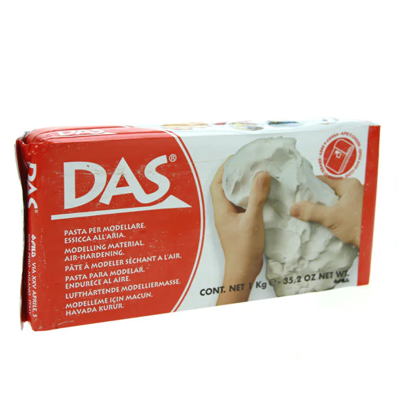 DAS Modelling Clay White 1kg - Image 3