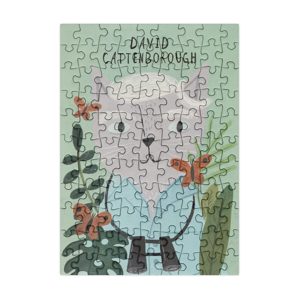 David Cattenborough - 99 Piece Mini Cat Jigsaw Puzzle - Image 2