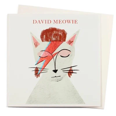 David Meowie Card