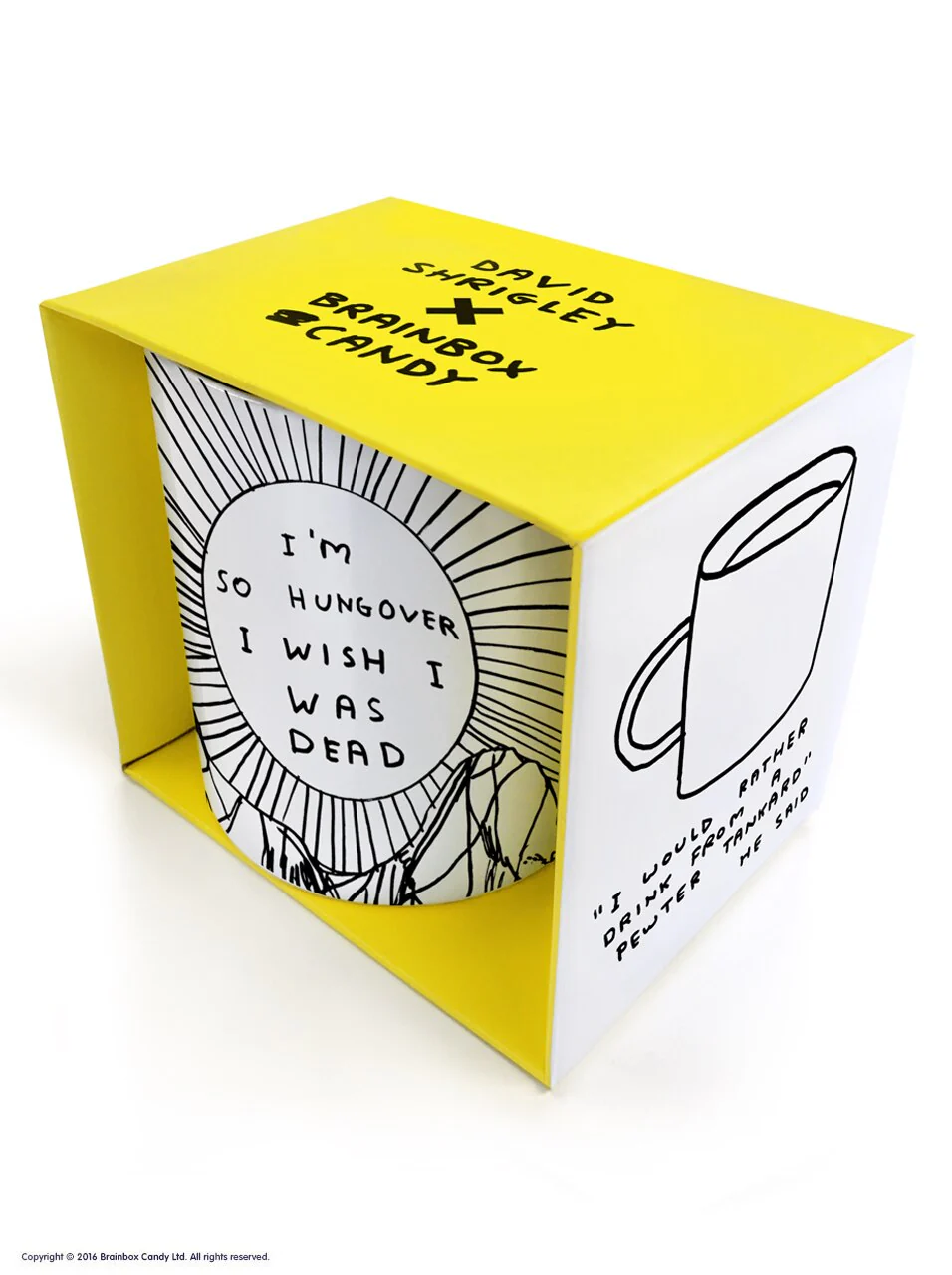 David Shrigley Mug – I'm So Hungover I Wish I Was Dead - Image 2