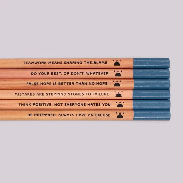 De-Motivational - 6 Cynical HB Pencils - Image 2