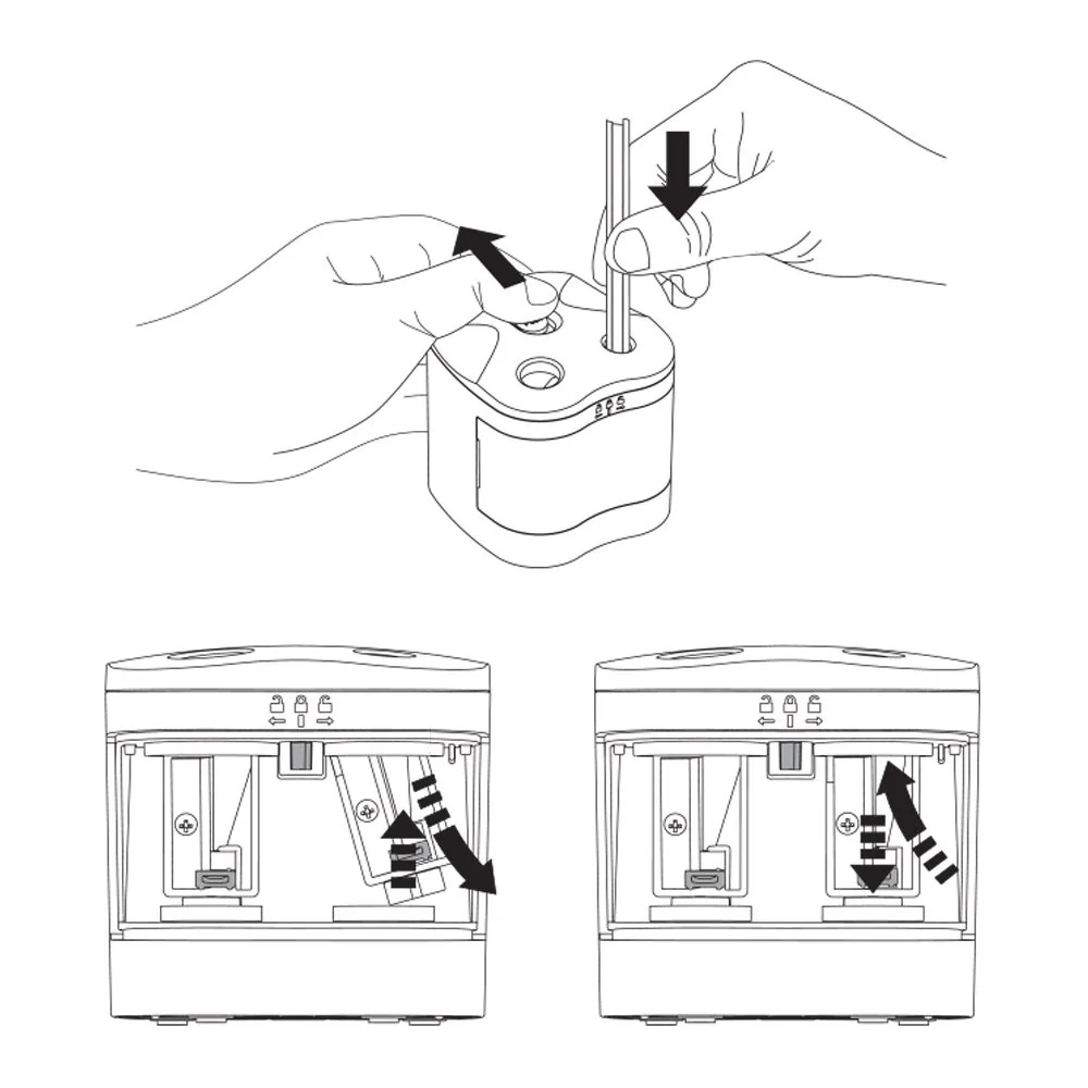 Derwent Battery Operated Twin Hole Sharpener - Image 5