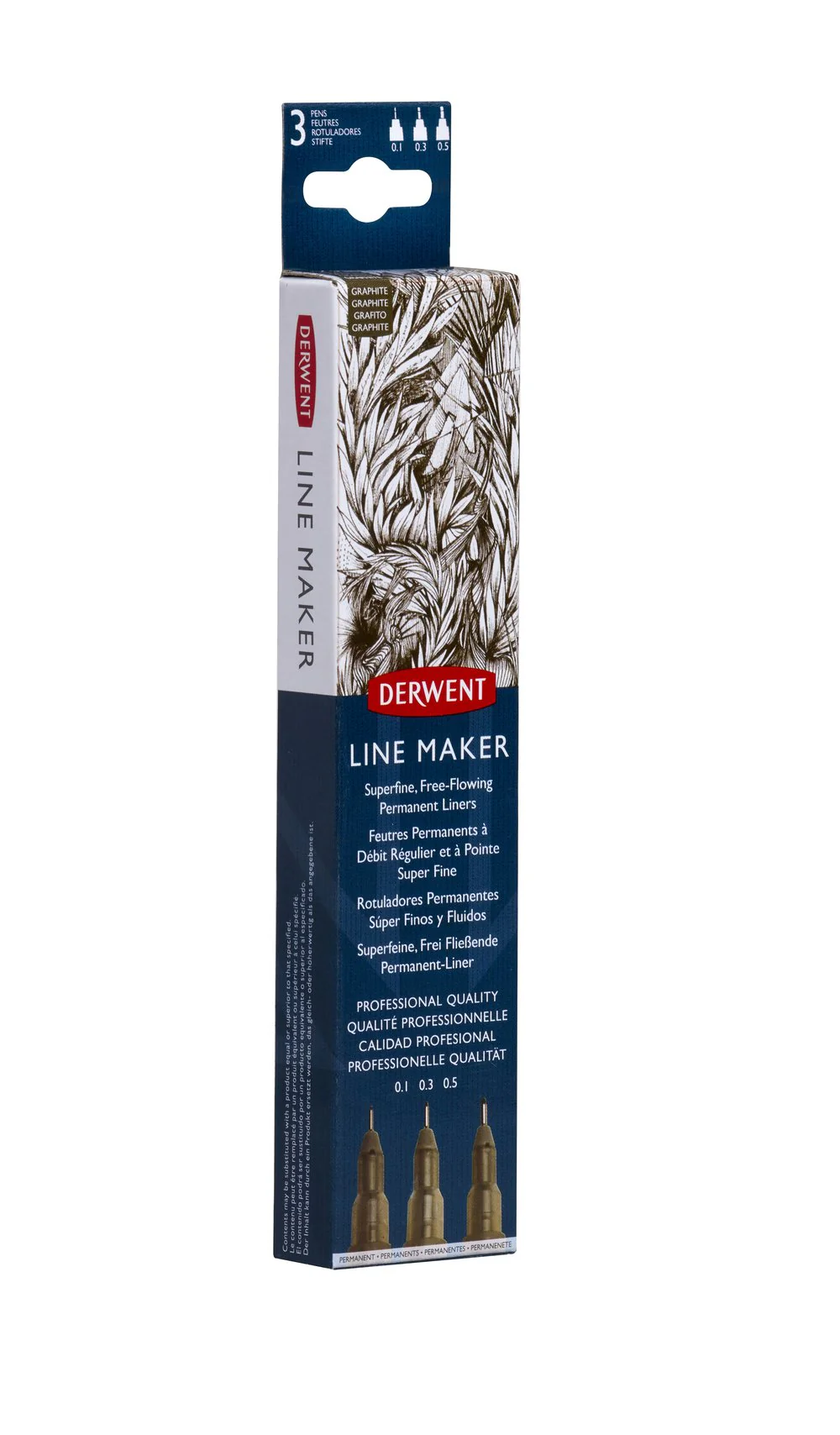 Derwent Line Maker 3 Pack Sepia - Image 6