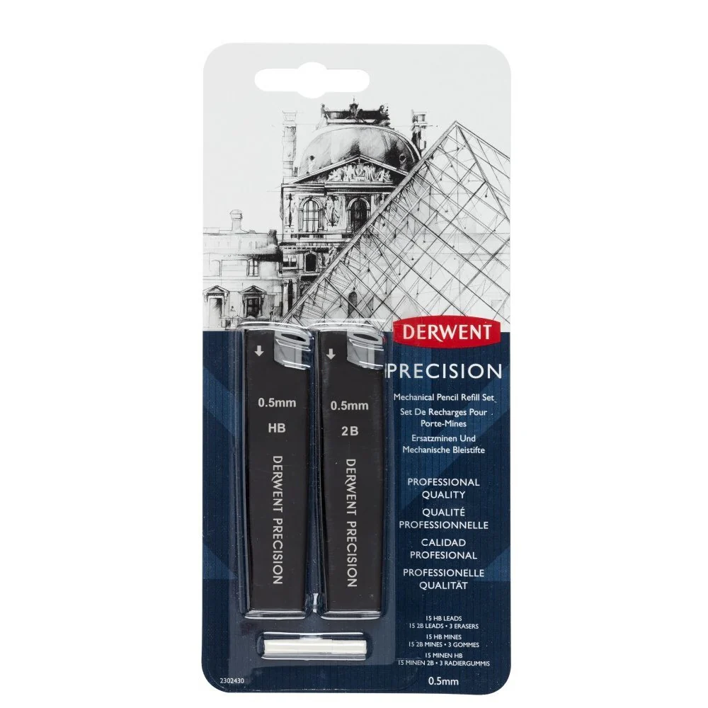 Derwent 0.5 Refill Set for Precision Mechanical Pencil