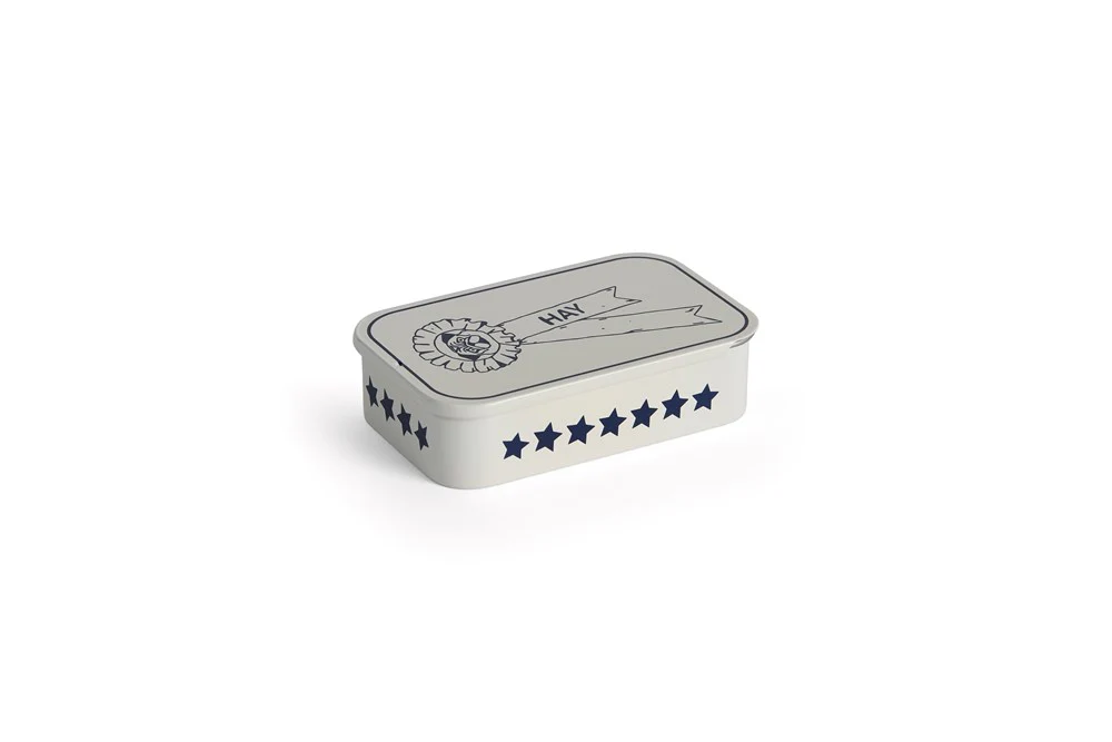 Dogs Treat Tin - Blue and White