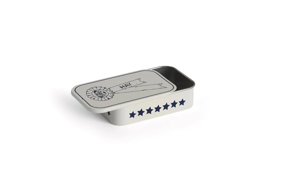 Dogs Treat Tin - Blue and White - Image 2