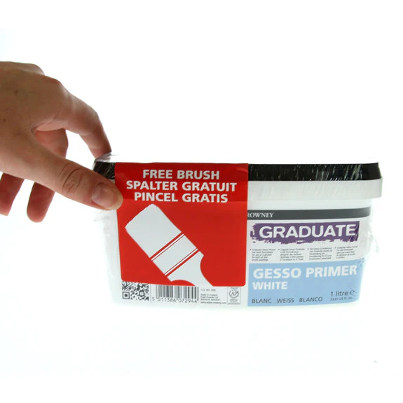 Graduate Acrylic Gesso Primer White 1ltr - Image 2