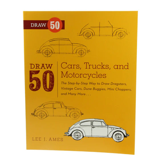 Draw 50 Cars, Trucks and Motorcycles
