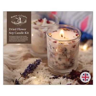 Dried Flower Soy Candle Kit