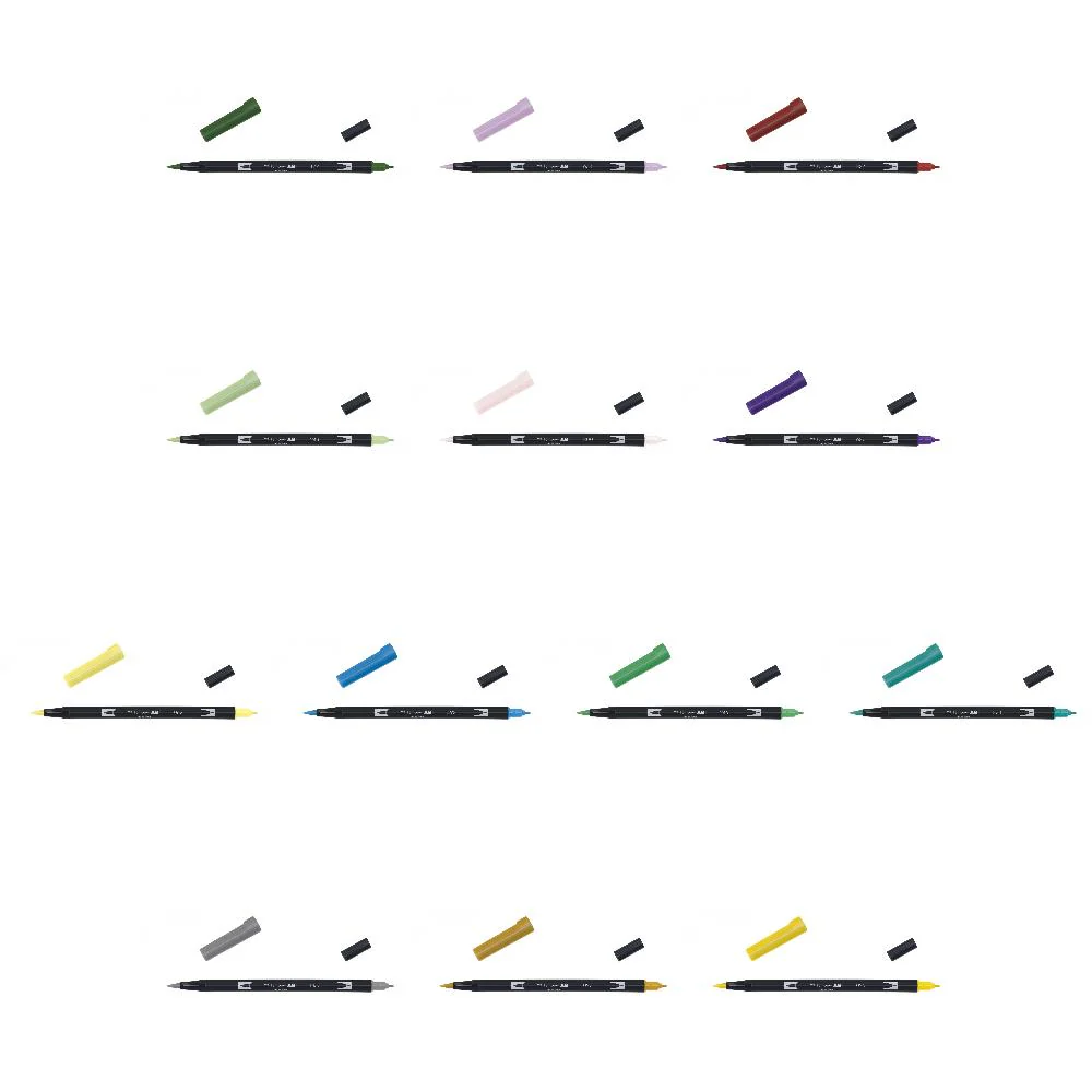 Dual Brush Pens - Twin Tip - Image 2