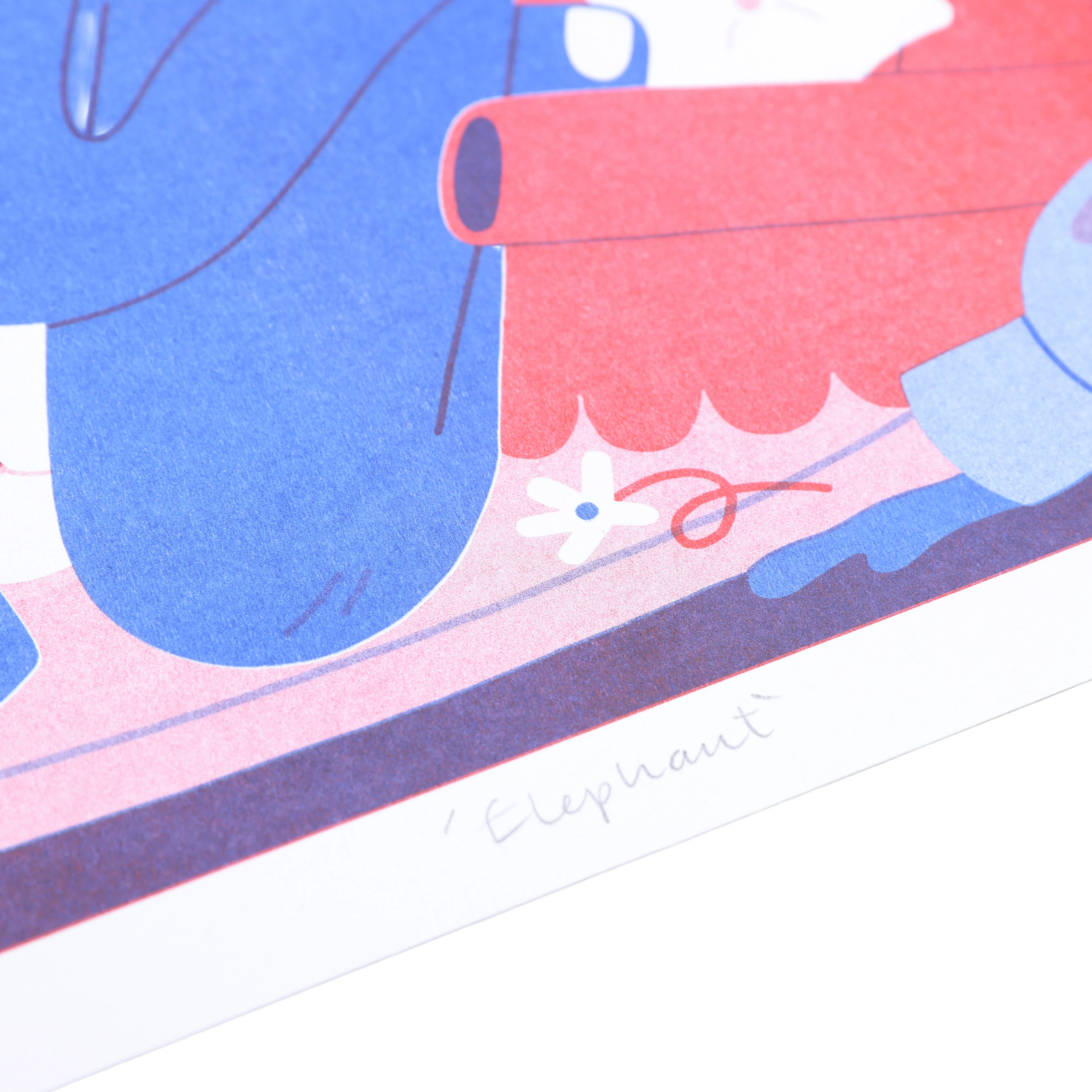 Elephant A3 Risograph Print - Image 2
