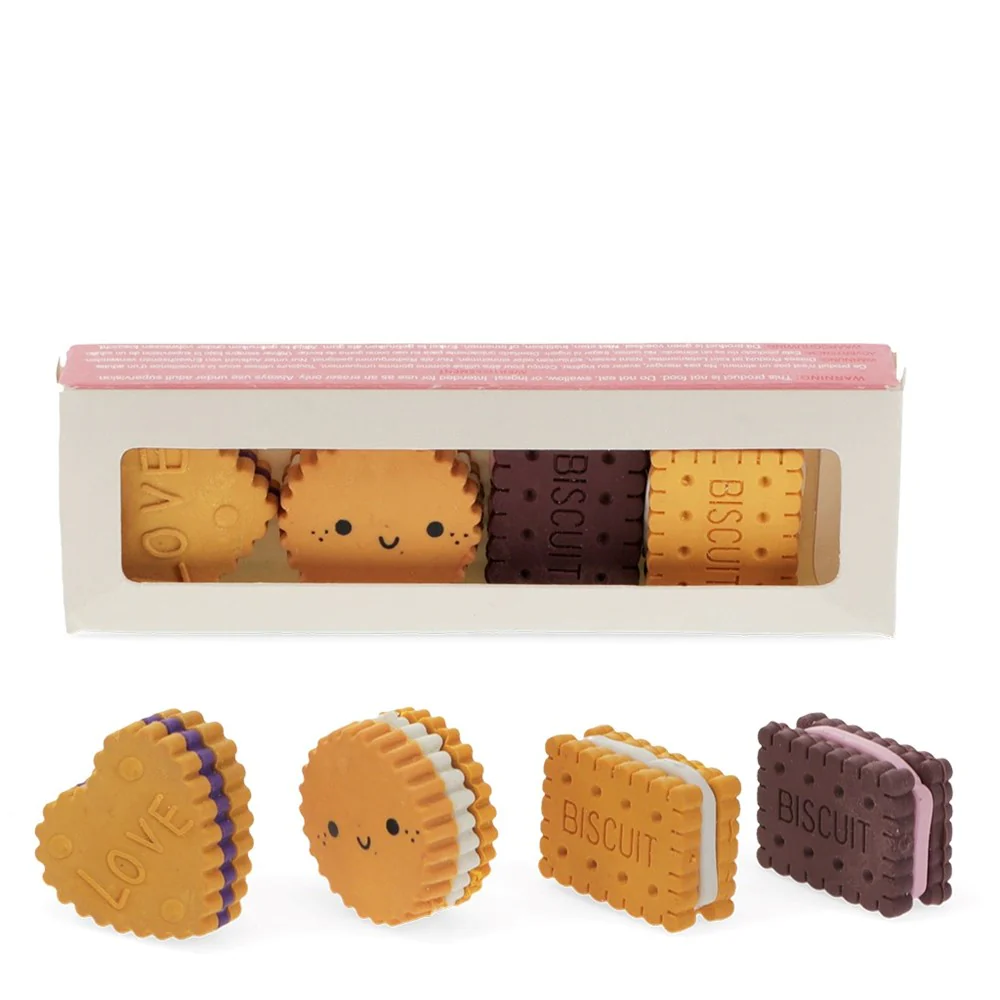 Erasers (set of 4) - Biscuits - Image 2