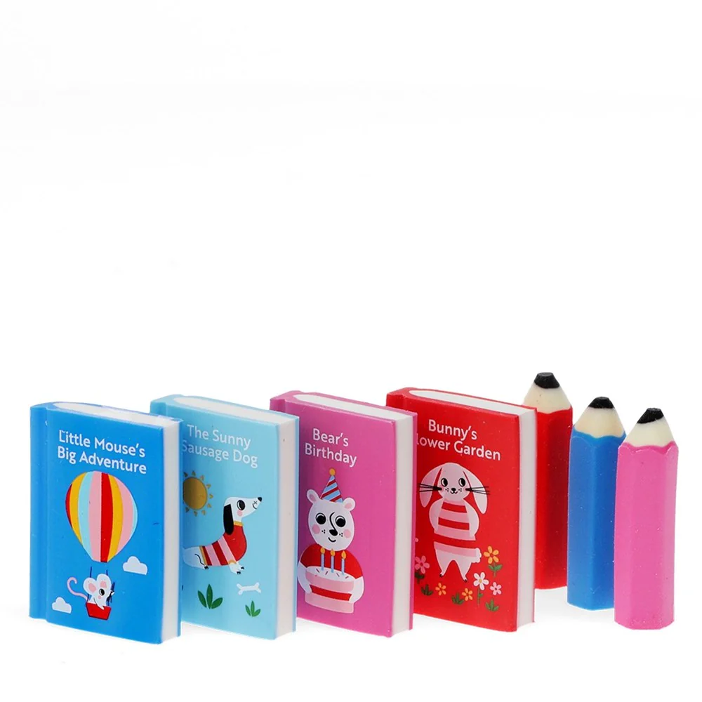 Erasers (set of 7) - Animal Tales - Image 2