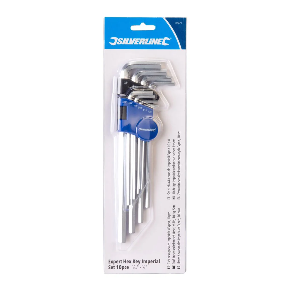 Expert Hex Key Imperial Set 10pce 1/16" - 3/8" - Image 3