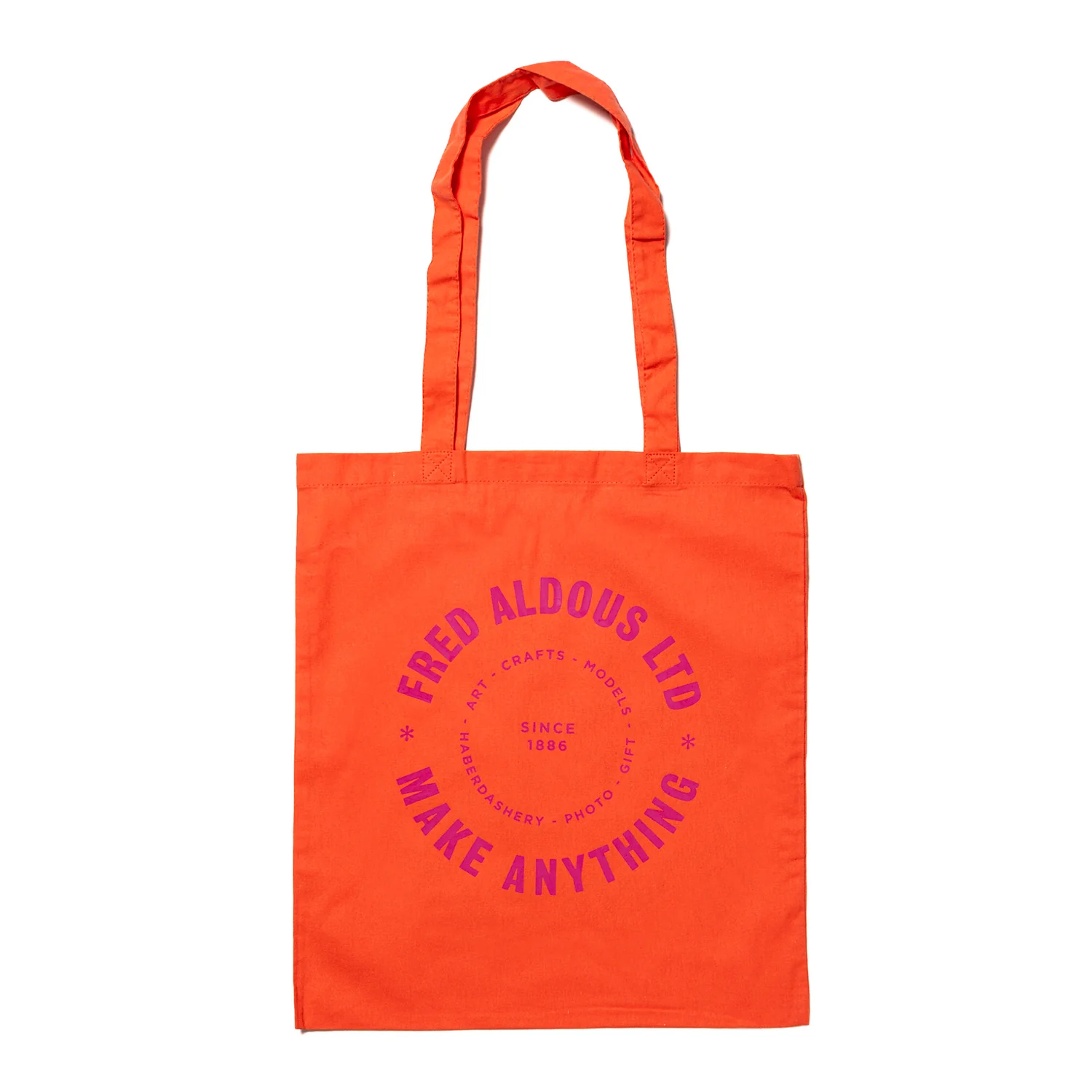FA X Caroline Dowsett Screen Printed Tote Bag - Coral - Image 3