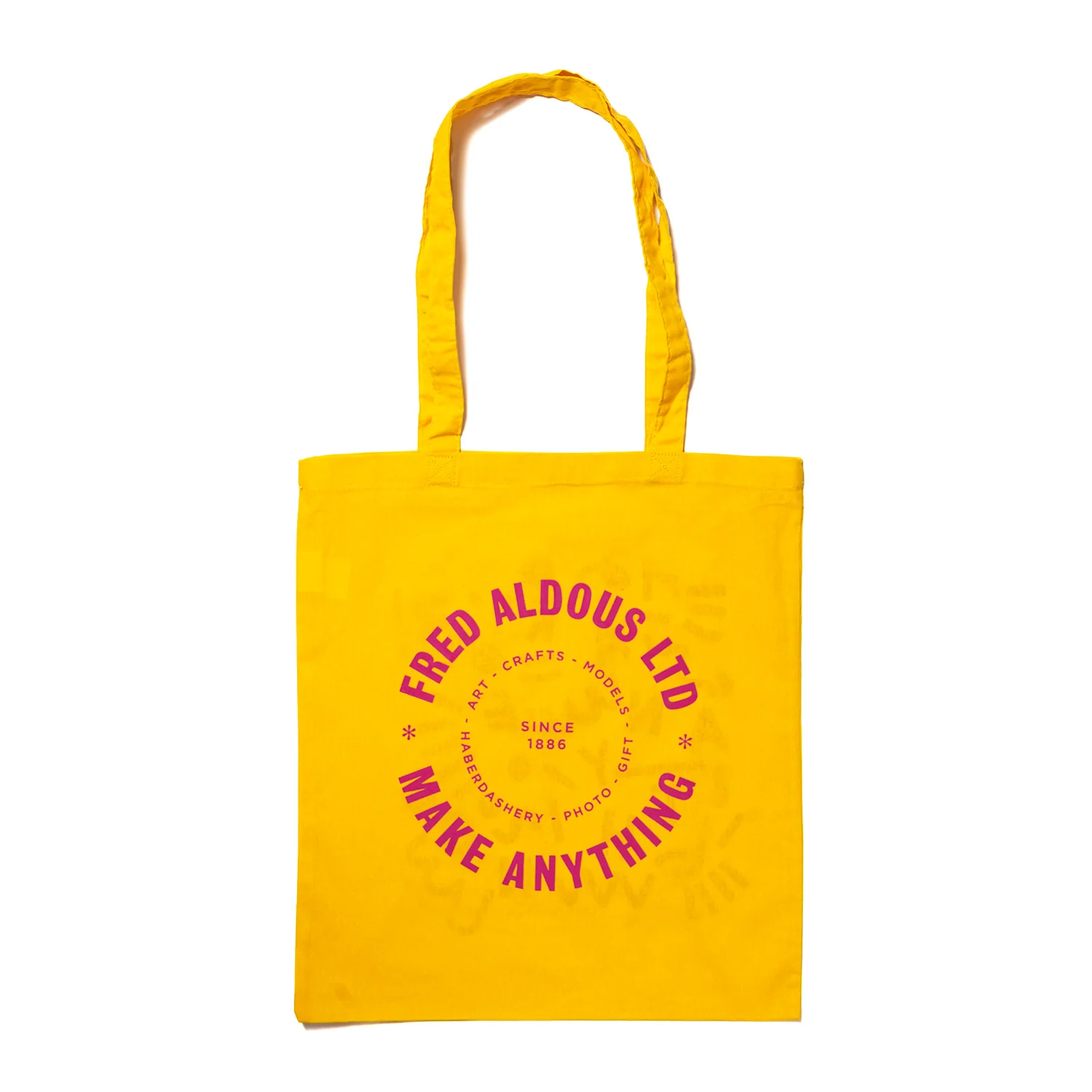 FA X Caroline Dowsett Screen Printed Tote Bag - Yellow - Image 3