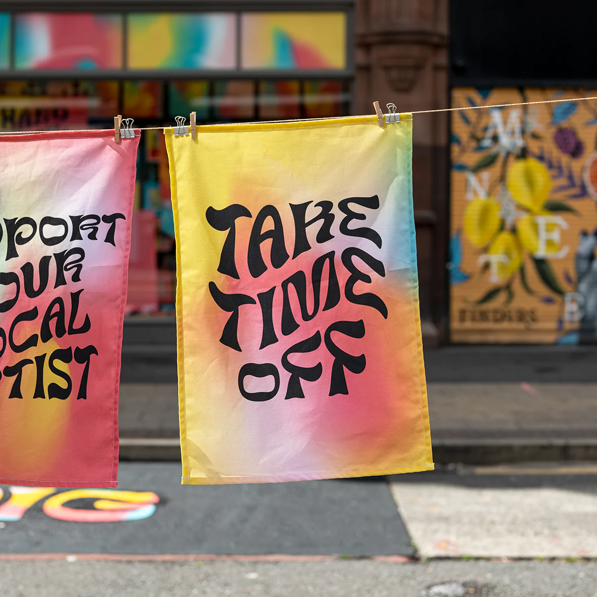 FA X Tara Collette Tea Towel TAKE TIME OFF - Image 3