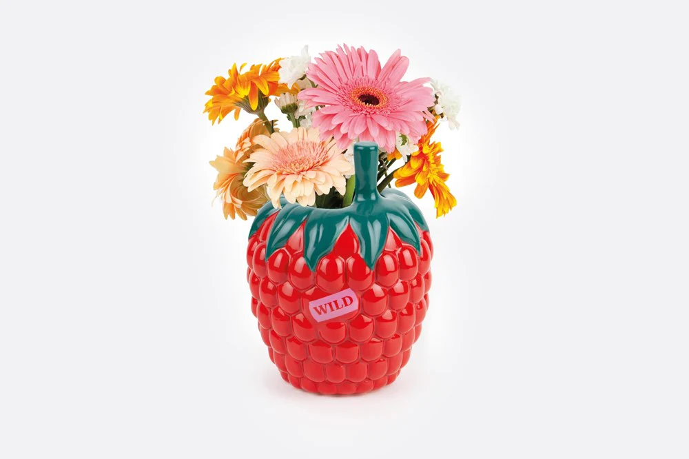 Farmers’ Market Raspberry Vase - Image 3