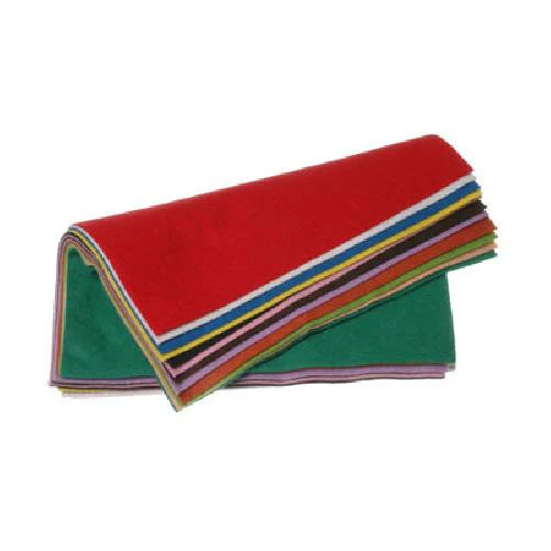 Felt Squares Pack 12 Assorted Colours - Image 4
