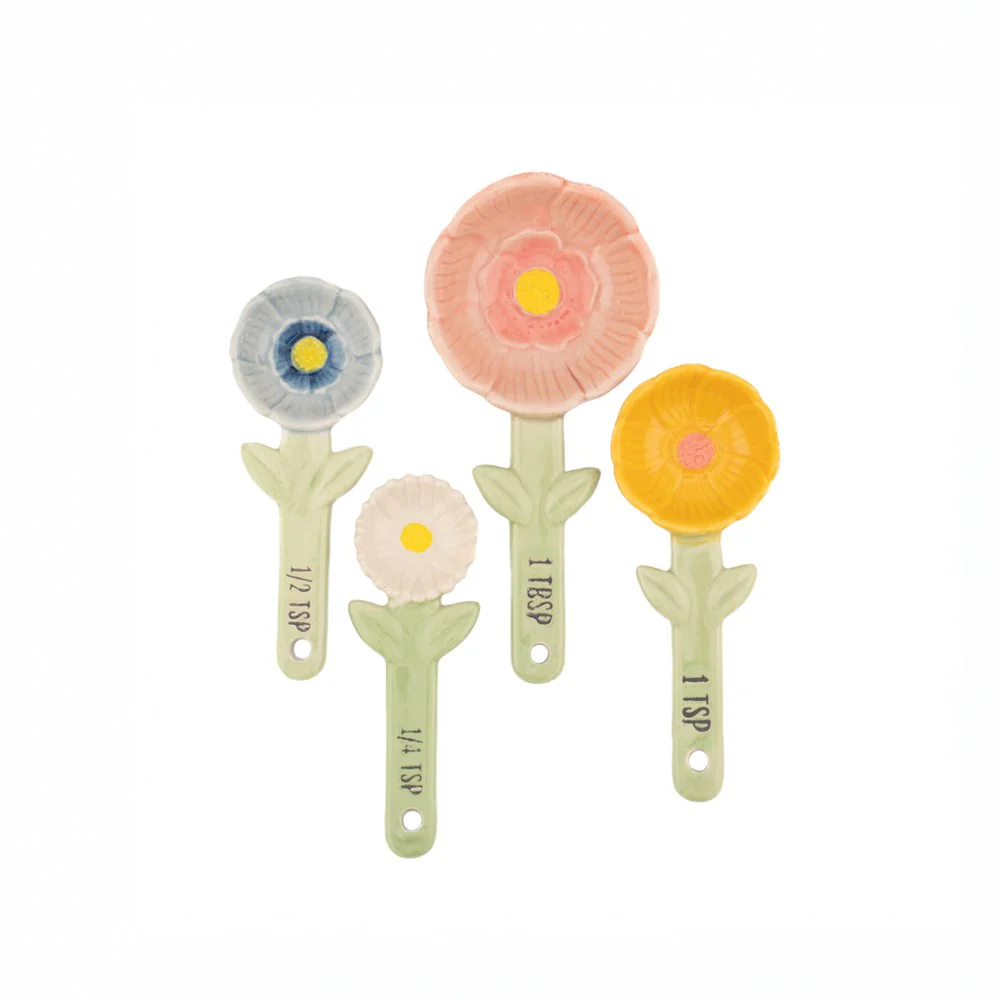Flower Measuring Spoons - with pot - Image 2