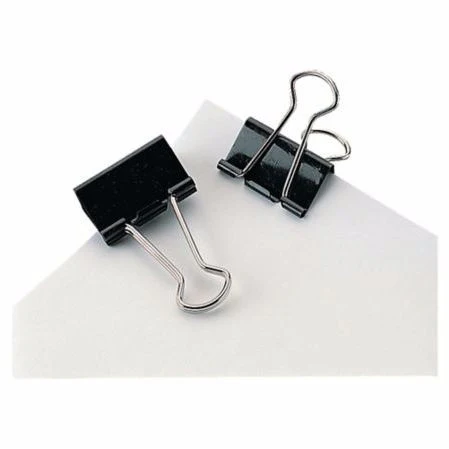 Fold-Back Paper Clips Black 51mm - Pack of 12