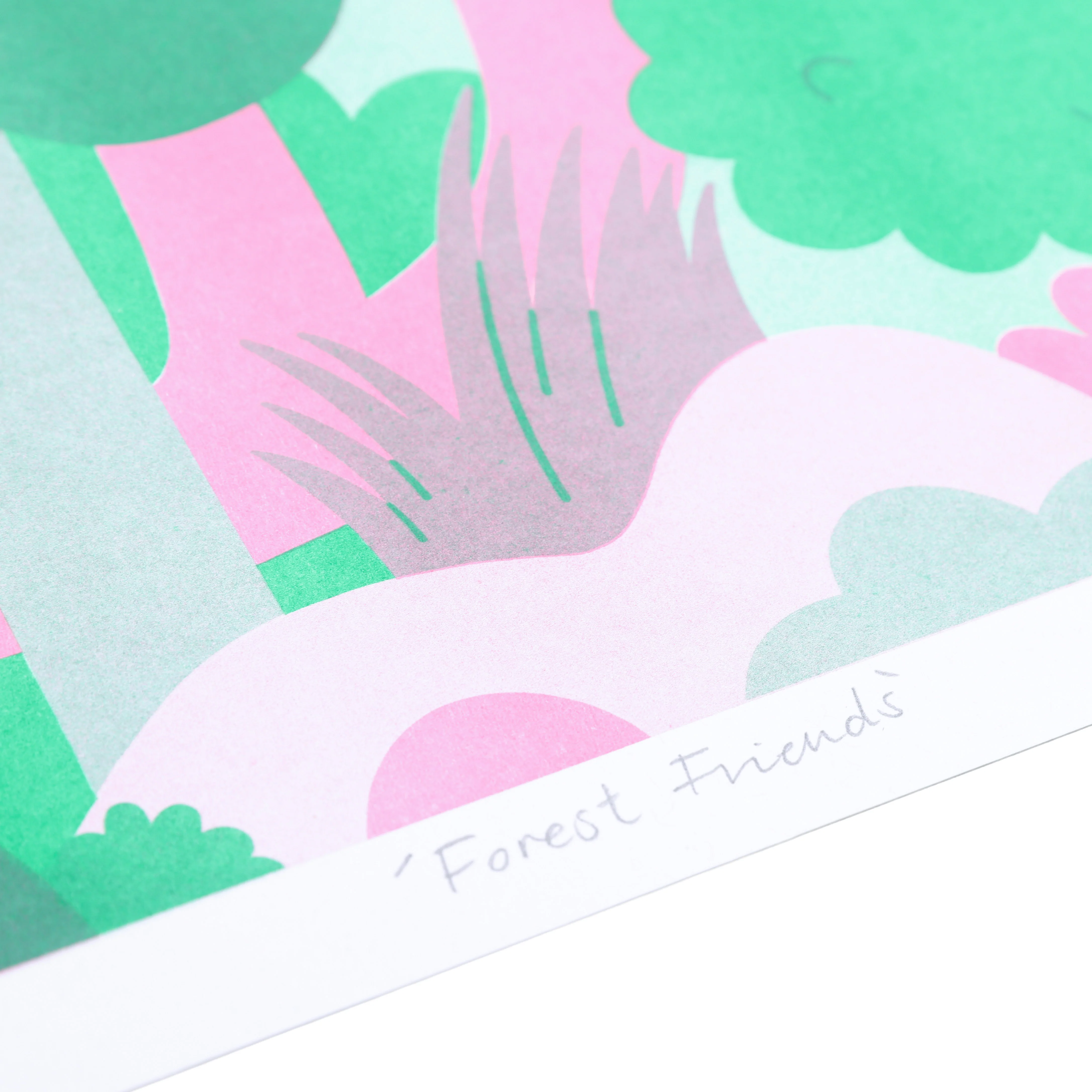 Forest Friends A3 Risograph Print - Image 2