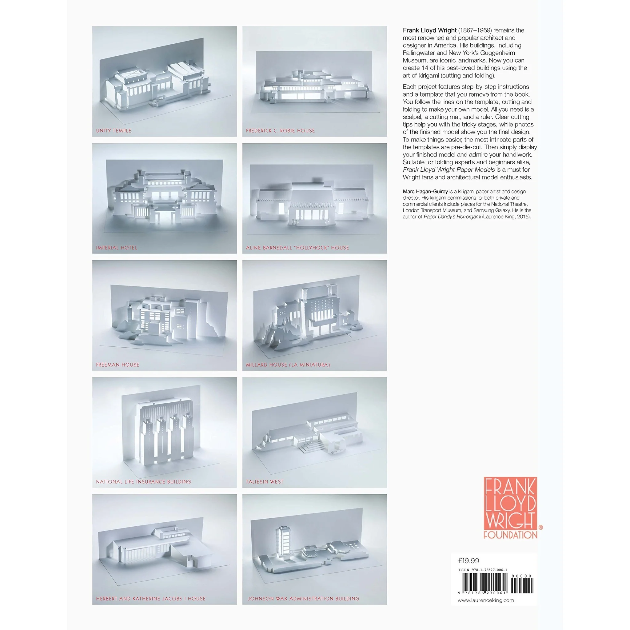 Frank Lloyd Wright Paper Model - Image 2