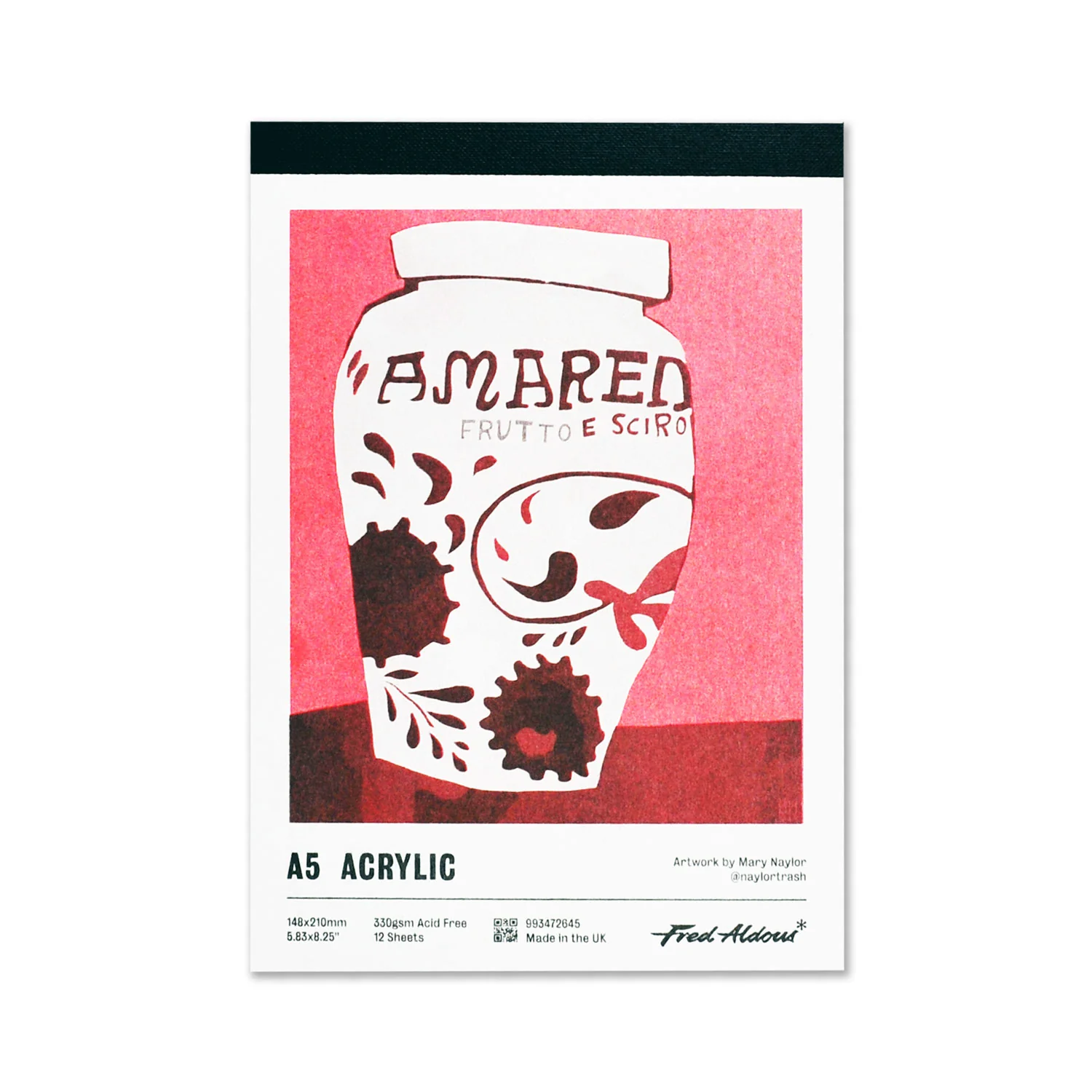 Fred Aldous Acrylic Pad A5 330gsm