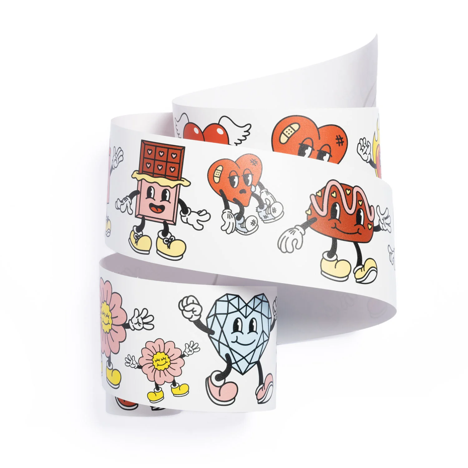 Fred Aldous Cartoon Heart Sticker Pack - Image 2