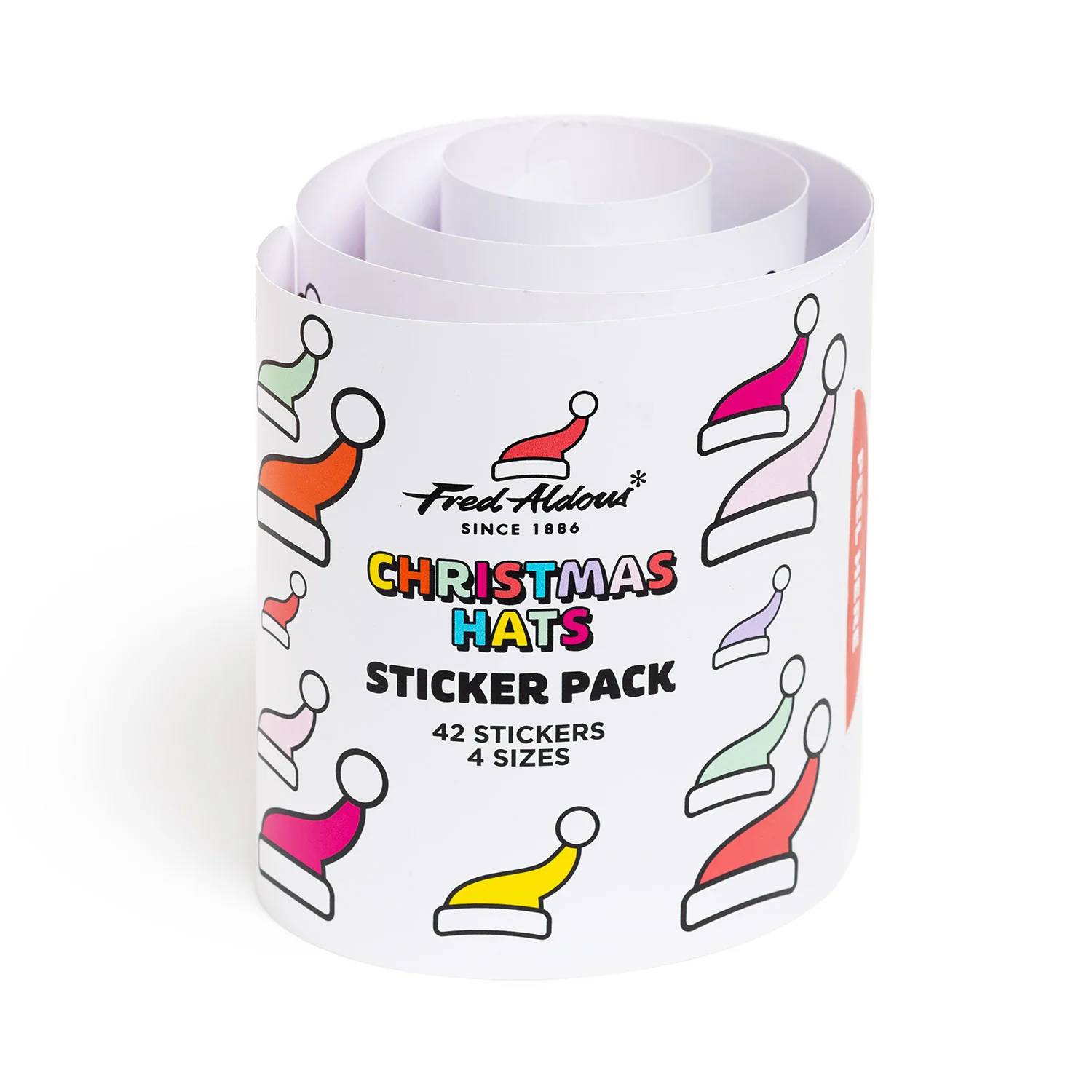 Fred Aldous Christmas Hats Sticker Pack Medium - Image 2