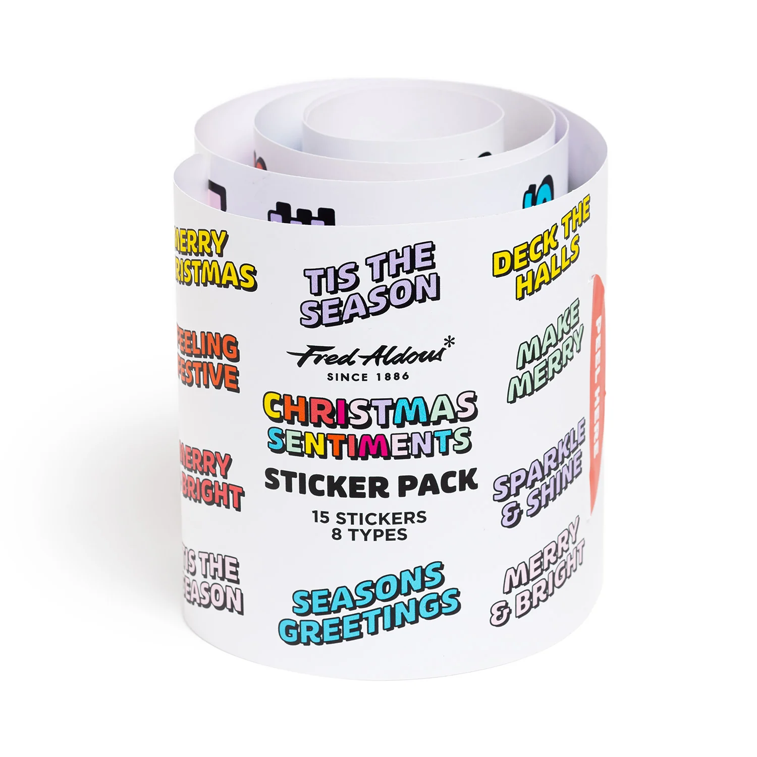 Fred Aldous Christmas Sentiments Sticker Pack Medium - Image 2