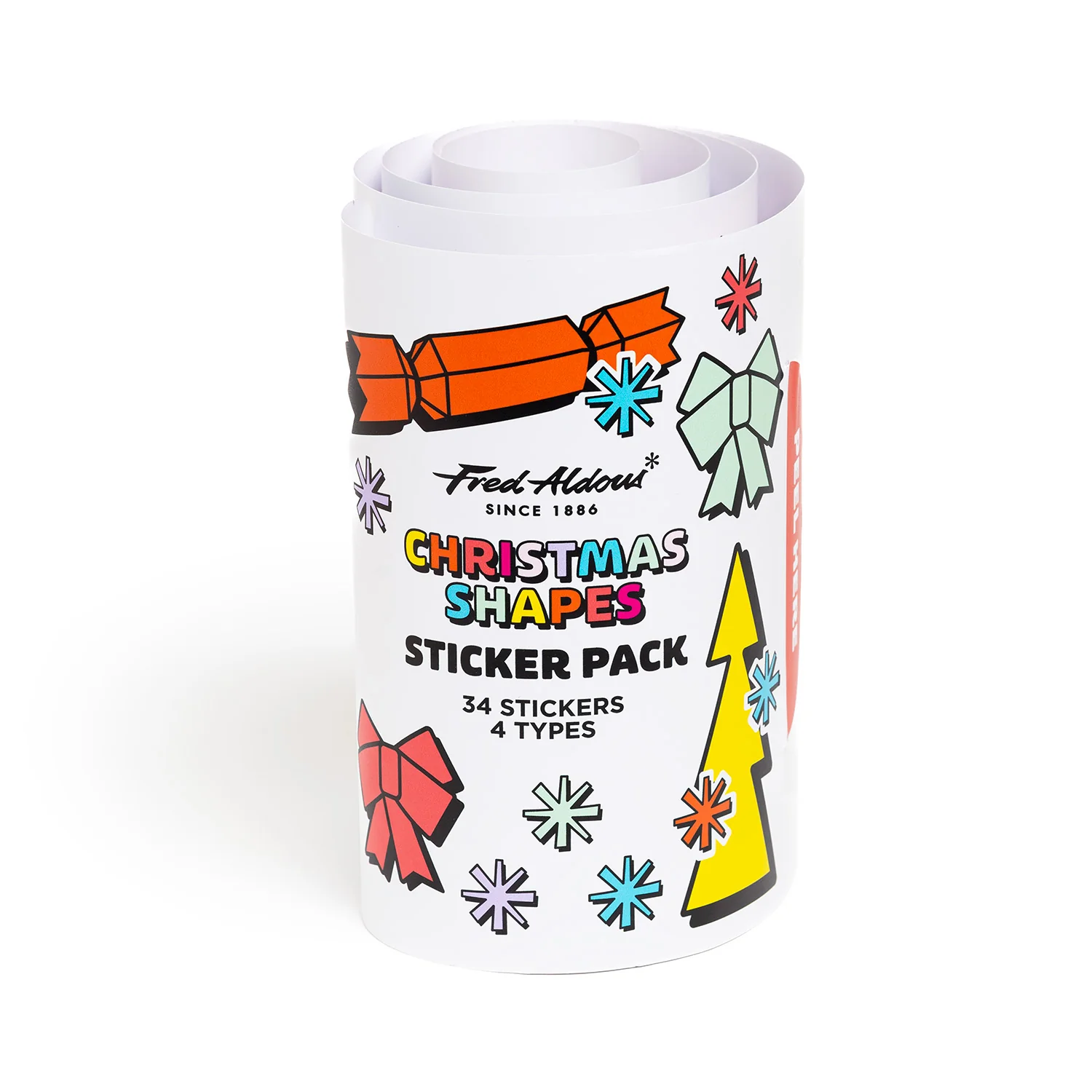 Fred Aldous Christmas Shapes Sticker Pack Large - Image 2