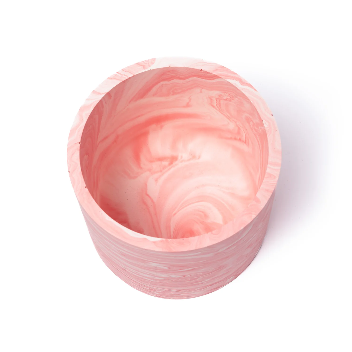 Fred Aldous Jesmonite Plant Pot Large - Marbled Pink - Image 2
