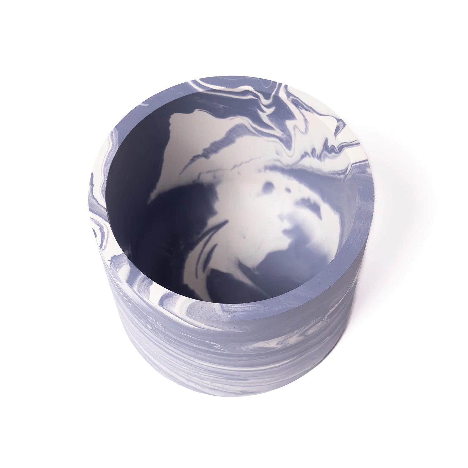 Fred Aldous Jesmonite Plant Pot Large - Marbled Violet - Image 2