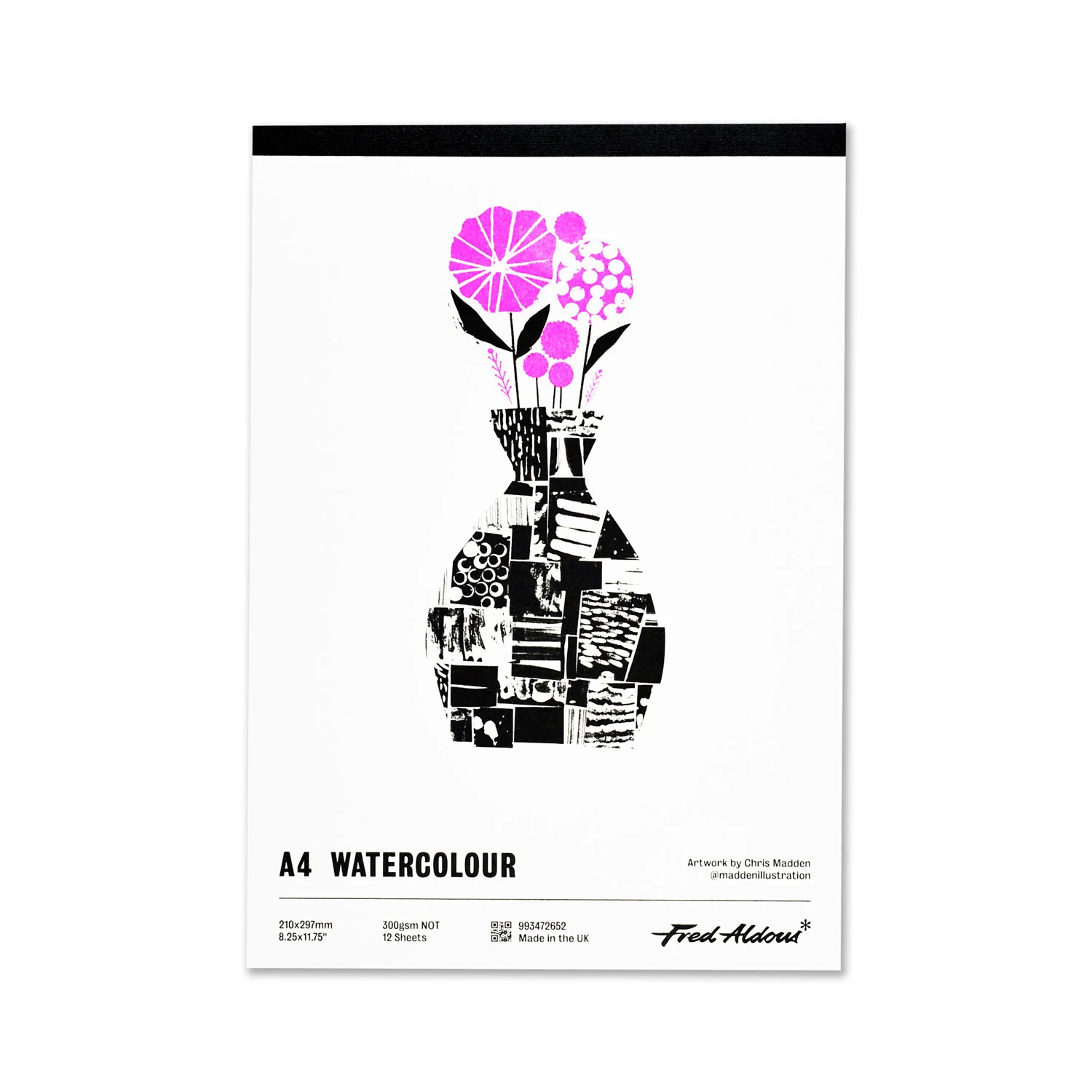 Fred Aldous Watercolour Pad A4 300gsm NOT