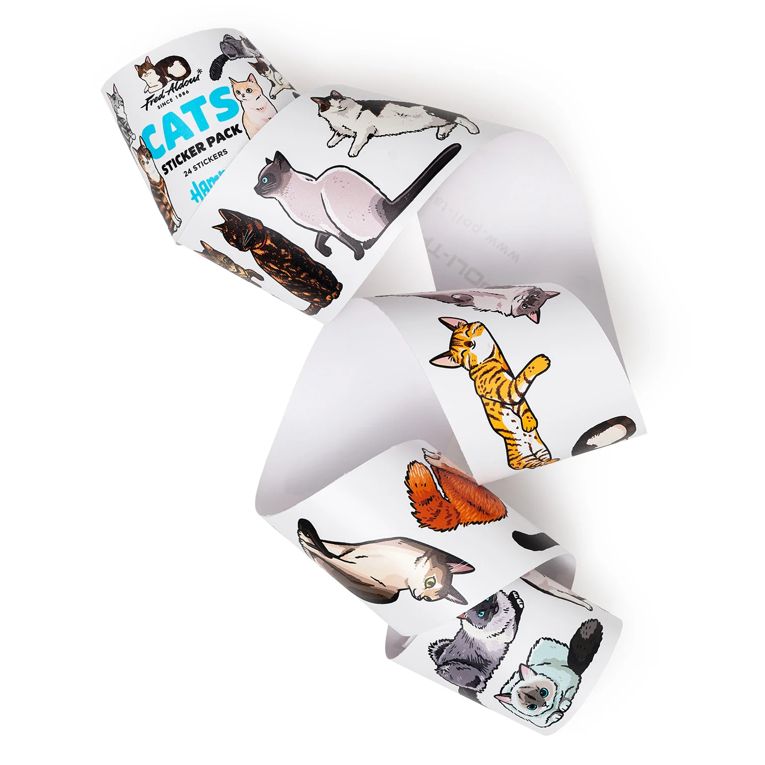 Fred Aldous X Hammo Cats Sticker Pack - Image 3