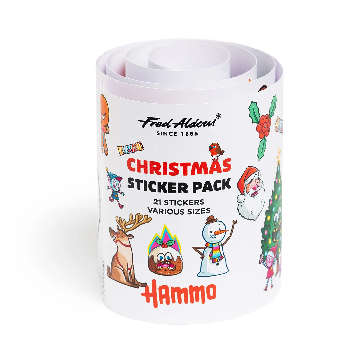 Fred Aldous X Hammo Christmas Sticker Pack Medium - Image 2