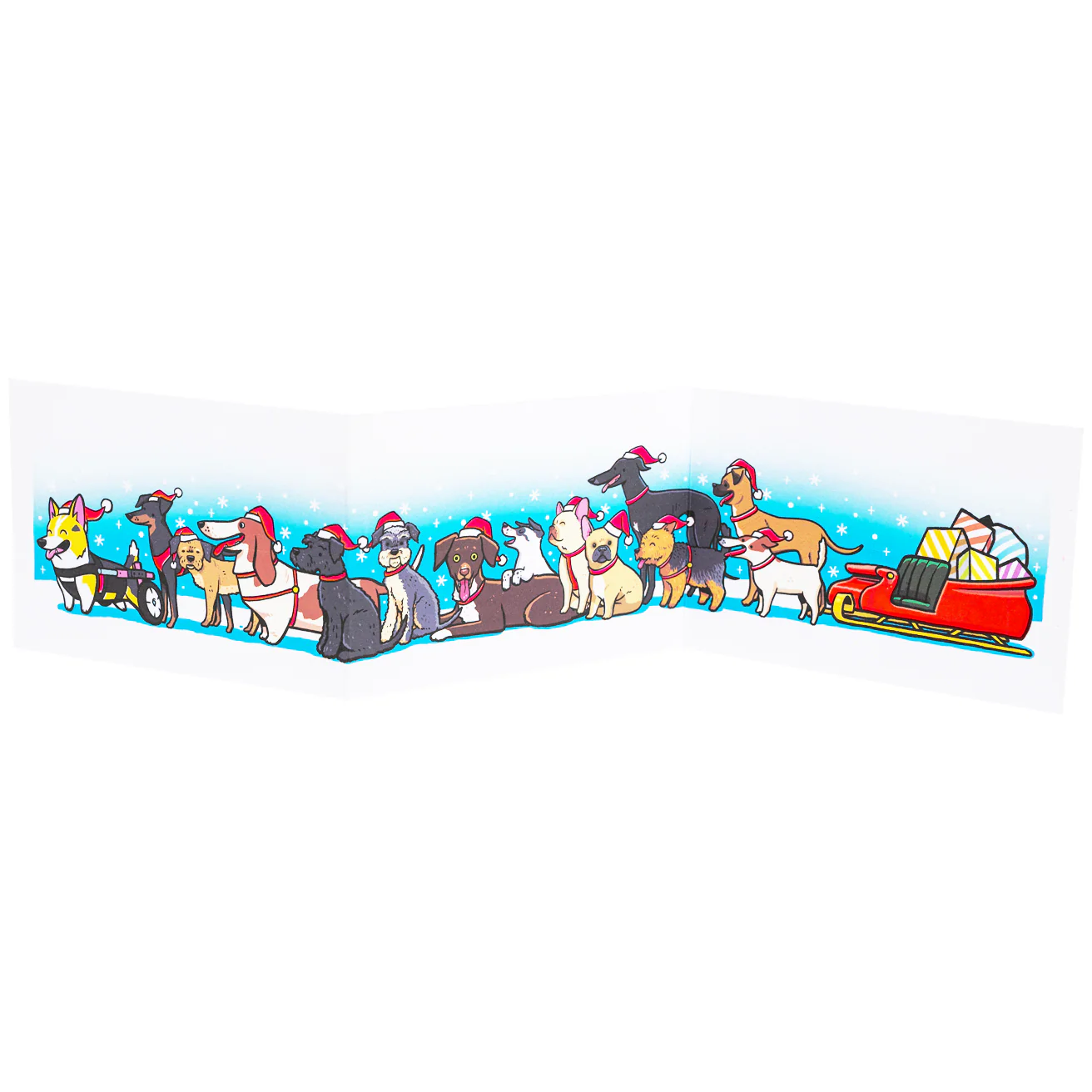 Fred Aldous X Hammo - Concertina Card - Dog Sled - Image 2