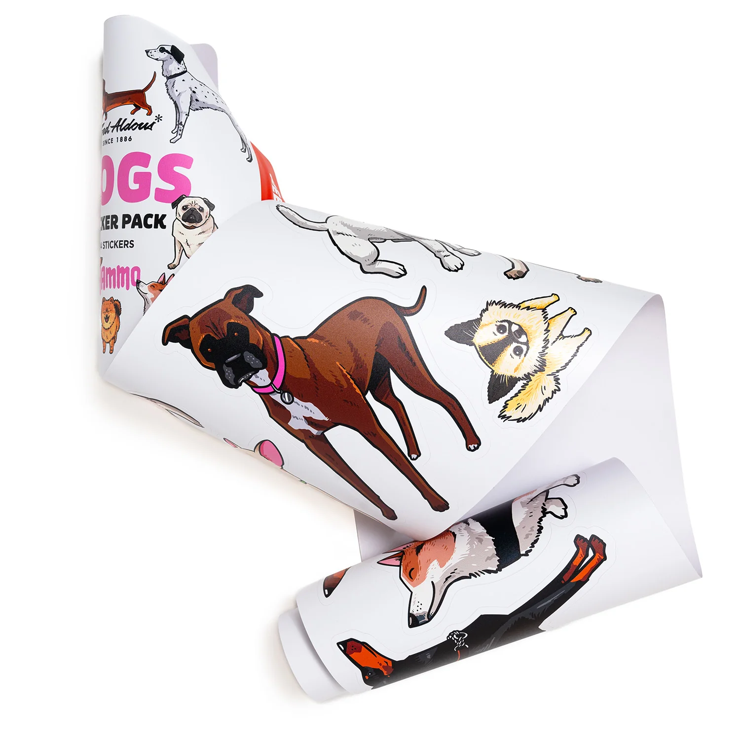 Fred Aldous X Hammo Dogs Sticker Pack Large - Image 3
