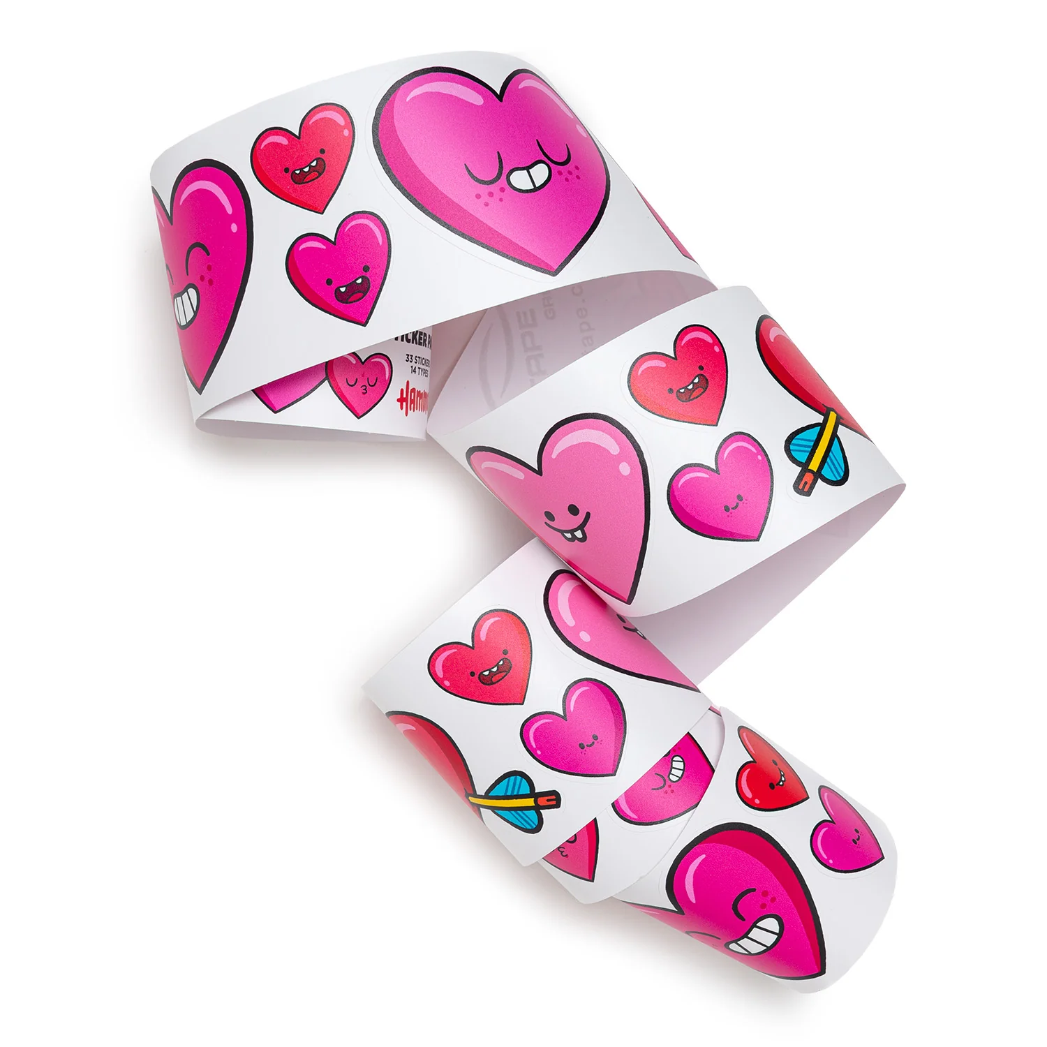 Fred Aldous X Hammo Heart Sticker Pack - Image 3