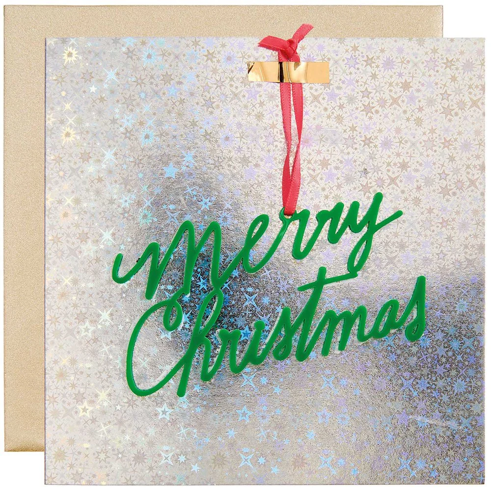 Paper Poetry Greeting Card Stars with Acrylic Tag