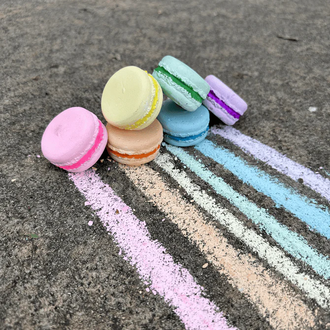 Handmade Sidewalk Chalk - Petite Macarons - Image 3