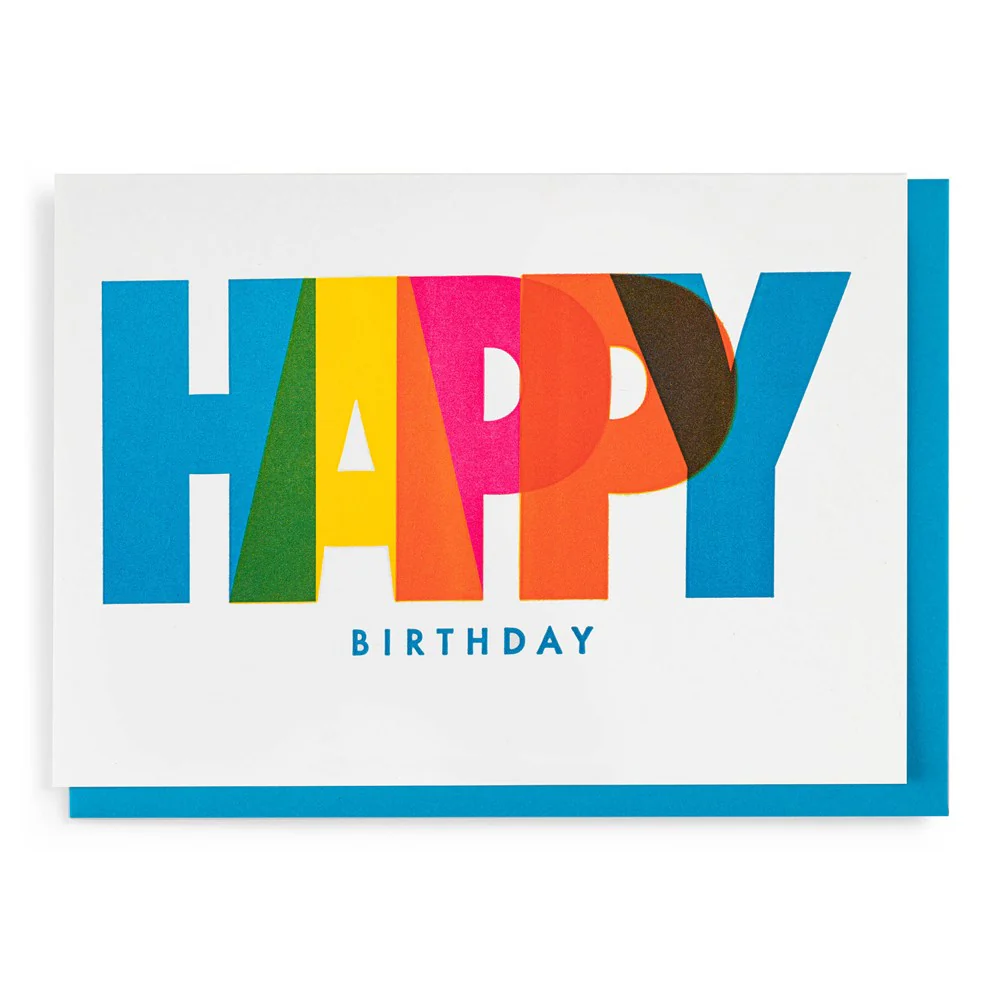 Happy Birthday Card By Pressink